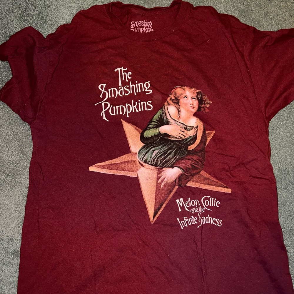 Smashing Pumpkins Tshirt - Maroon - Large